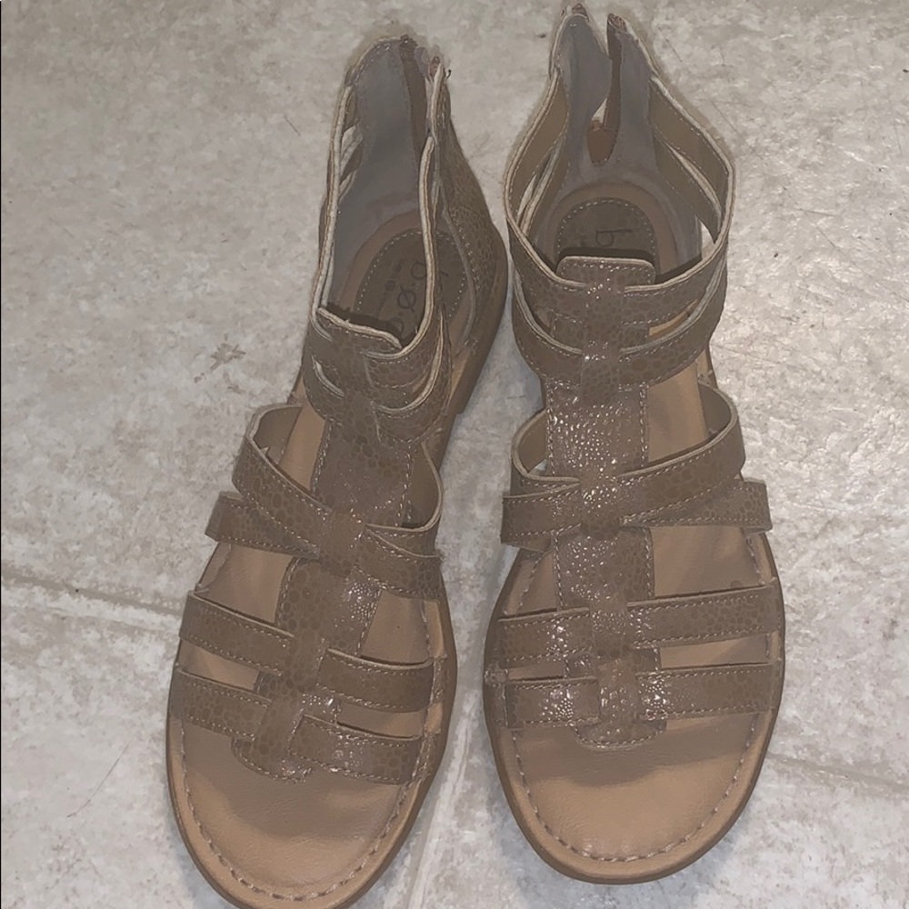 Women’s gladiator sandals; in like new condition